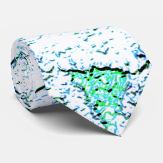 Aspero como rocha, num misto de ciano e menta krawatte (Gerollt)
