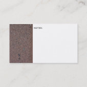 Asphalt-Bild-Visitenkarte Visitenkarte (Rückseite)