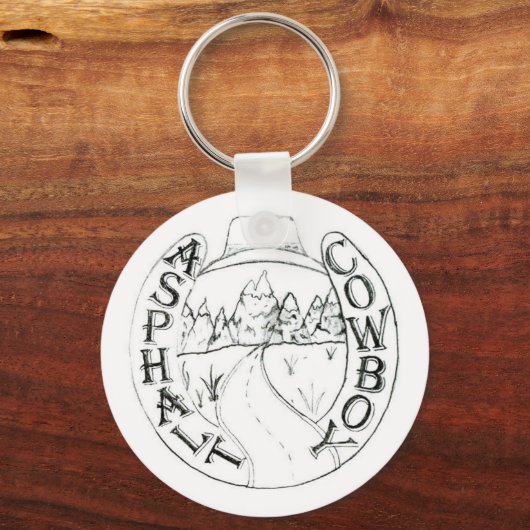 Asphalt Cowboy Logo Schlüsselanhänger (Vorderseite)