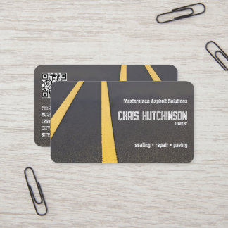 Asphalt Paarung Custom QR Visitenkarte