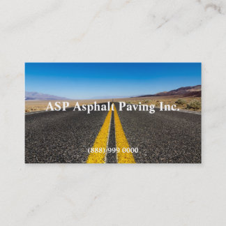 Asphalt Paarung Visitenkarte