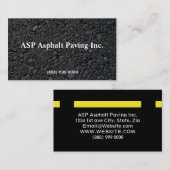 Asphalt Paarung Visitenkarte (Vorne/Hinten)