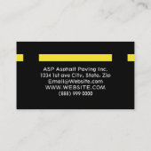 Asphalt Paarung Visitenkarte (Rückseite)