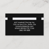 Asphalt Paarung Visitenkarte (Rückseite)