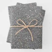 Asphalt Pavement Blacktop Textur Geschenkpapier Set (Beispiel)