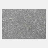 Asphalt Pavement Blacktop Textur Geschenkpapier Set (Vorderseite)