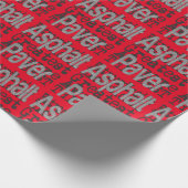 Asphalt Paver Extraordinaire Geschenkpapier (Ecke)