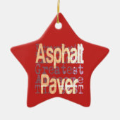 Asphalt Paver Extraordinaire Keramik Ornament (Vorne)