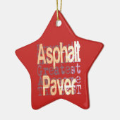 Asphalt Paver Extraordinaire Keramik Ornament (Links)