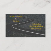 Asphalt & Paving / Driveway Construction Services Visitenkarte (Vorderseite)
