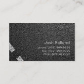 Asphalt, Pflaster, Bau, Straßenbau Visitenkarte (Rückseite)