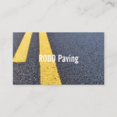 Asphalt, Pflaster, Baugewerbe, Straßenbau B Visitenkarte (Vorderseite)