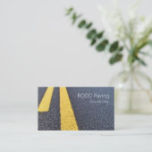 Asphalt, Pflaster, Bauwesen, Straßenbau Visitenkarte (Stehend Vorderseite)