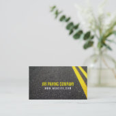 Asphalt, Pflaster, Bauwesen, Straßenbau Visitenkarte (Stehend Vorderseite)