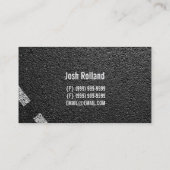 Asphalt, Pflaster, Bauwesen, Straßenbau Visitenkarte (Rückseite)