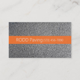 Asphalt, Pflaster, Bauwesen, Straßenbau Visitenkarte