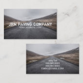 Asphalt, Pflaster, Bauwesen, Straßenbau Visitenkarte (Vorne/Hinten)