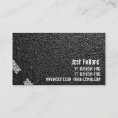 Asphalt, Pflaster, Bauwesen, Straßenbau Visitenkarte (Rückseite)