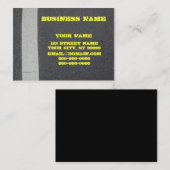 Asphalt-Pflasterung Visitenkarte (Vorne/Hinten)