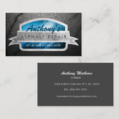 Asphalt Reparatur Slogans Visitenkarten Visitenkarte (Vorne/Hinten)
