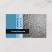 Asphalt-Reparatur-Visitenkarten Visitenkarte (Rückseite)