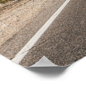 Asphalt Road at Death Valley National Park Poster (Ecke)