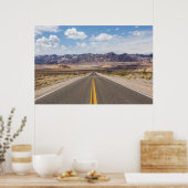Asphalt Road at Death Valley National Park Poster (Küche)