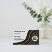 Asphalt-Transportsiegelbetrieb Visitenkarte (Stehend Vorderseite)