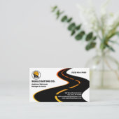 Asphalt-Transportsiegelbetrieb Visitenkarte (Stehend Vorderseite)