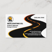 Asphalt-Transportsiegelbetrieb Visitenkarte (Vorderseite)