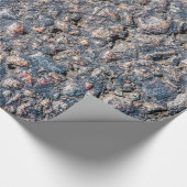 Asphalt- und Kies-Textur Geschenkpapier (Ecke)
