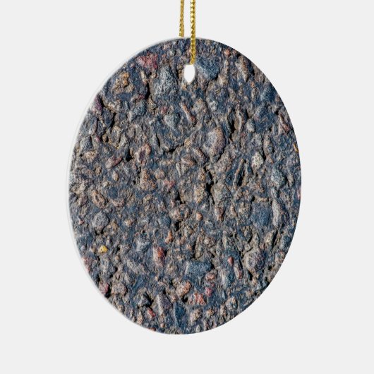 Asphalt- und Kies-Textur Keramikornament (Rechts)