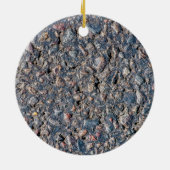 Asphalt- und Kies-Textur Keramikornament (Hinten)