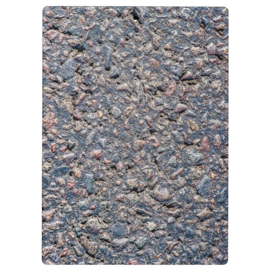 Asphalt- und Kies-Textur Klemmbrett (Rückseite)