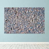 Asphalt- und Kies-Textur Leinwanddruck (Insitu (Holzboden))
