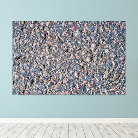 Asphalt- und Kies-Textur Leinwanddruck (Insitu (Holzboden))