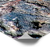 Asphalt- und Kies-Textur Poster (Ecke)
