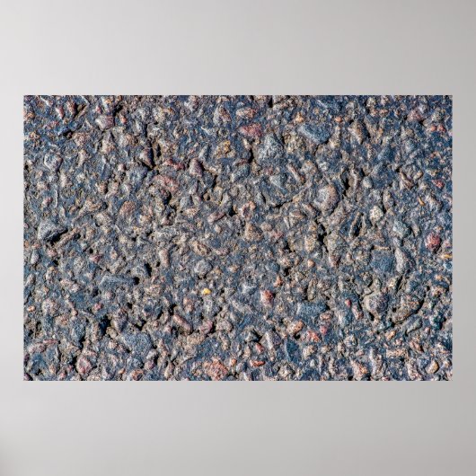 Asphalt- und Kies-Textur Poster (Vorne)
