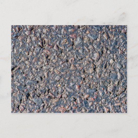 Asphalt- und Kies-Textur Postkarte (Vorderseite)