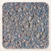 Asphalt- und Kies-Textur Rechteckiger Pappuntersetzer (Vorderseite)