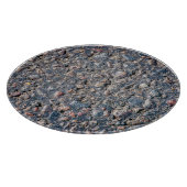 Asphalt- und Kies-Textur Schneidebrett (Ecke)
