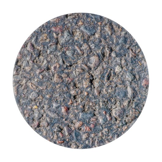 Asphalt- und Kies-Textur Schneidebrett (Vorderseite)