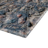 Asphalt- und Kies-Textur Schneidebrett (Ecke)