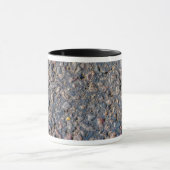 Asphalt- und Kies-Textur Tasse (Zentrum)