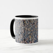 Asphalt- und Kies-Textur Tasse (Vorderseite Links)