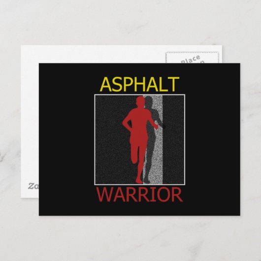 Asphalt Warrior Postkarte (Vorne/Hinten)