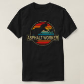 Asphalt Worker Dinosaur T-Shirt (Design vorne)
