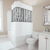 Asphaltbäume Duschvorhang (Beispiel)