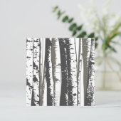 Asphaltbäume Einladung (Stehend Vorderseite)