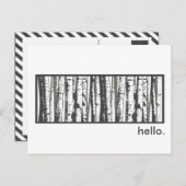 Asphaltbäume Postkarte (Vorne/Hinten)